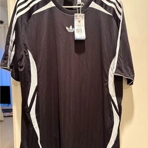 Adidas Men's Black and White Jersey